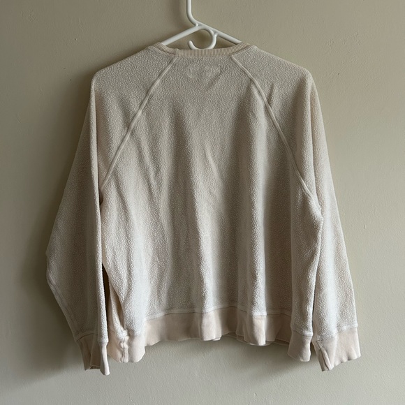 The GREAT. Terry Cloth Off White Sweatshirt Size 0/XS - Picture 7 of 7